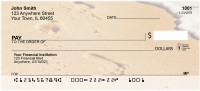 Footprints On The Beach Personal Checks | QBO-87