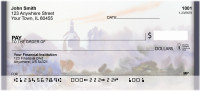 Purple Misty Landscape Personal Checks | QBP-39