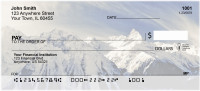 Snow Covered Mountain Tops Personal Checks | QBP-52