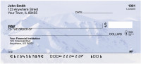 Snowy Mountain Tops Personal Checks | QBP-53