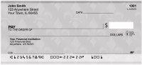 Masculine Fleur de Lis Personal Checks | QBQ-87