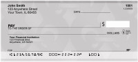 Masculine Fleur de Lis Personal Checks | QBQ-87