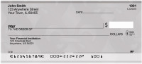 Masculine Fleur de Lis Personal Checks | QBQ-87