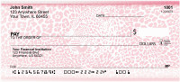 Pink Animal Prints Personal Checks | QBR-23