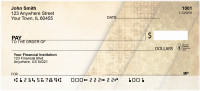 Golden Damask Personal Checks | QBR-60