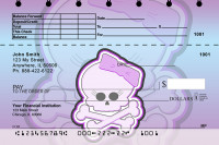 Girly Skulls Top Stub Personal Checks | TSGIR-02