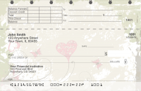 Grunge Hearts Top Stub Personal Checks | TSLOV-11