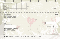 Grunge Hearts Top Stub Personal Checks | TSLOV-11