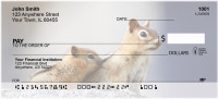 Baby Chipmunk With Mother Personal Checks | ZANJ-25