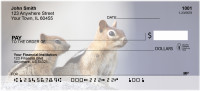 Baby Chipmunk With Mother Personal Checks | ZANJ-25