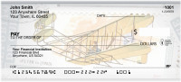 Vintage Airplane Stamps Personal Checks | ZFUN-05