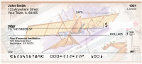 Vintage Airplane Stamps Personal Checks | ZFUN-05