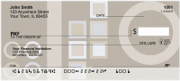Mocha Geometrics Personal Checks | ZGEP-10