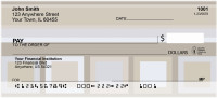Mocha Geometrics Personal Checks | ZGEP-10