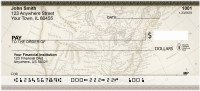 Vintage North America Map Personal Checks | ZMIL-16