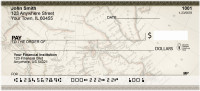 Vintage North America Map Personal Checks | ZMIL-16