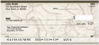 Vintage North America Map Personal Checks | ZMIL-16
