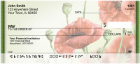 Watercolor Poppy Personal Checks | ZNAT-32