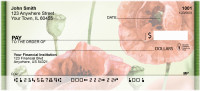 Watercolor Poppy Personal Checks | ZNAT-32