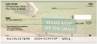 Legalize Marijuana -Please Keep Off The Grass Personal Checks | ZPAT-33