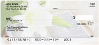 Lily Bouquet On Holy Bible Personal Checks | ZREL-11