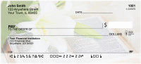 Lily Bouquet On Holy Bible Personal Checks | ZREL-11