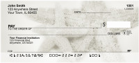 Shells In Taupes and Sage Personal Checks | ZSCE-30