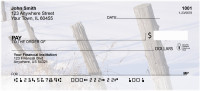 Barbed Wire Fence Posts Personal Checks | ZSCE-35