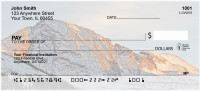 Skiing On A Golden Mountain Personal Checks | ZSPO-30