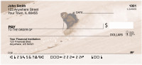Skiing On A Golden Mountain Personal Checks | ZSPO-30