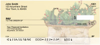 Holly Christmas Basket Personal Checks | ZXMS-01