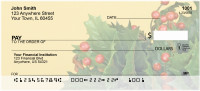 Holly Christmas Basket Personal Checks | ZXMS-01