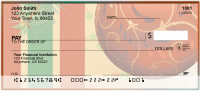 Red Ornaments Personal Checks | ZXMS-33