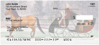 Vintage Christmas Sleigh Ride Personal Checks | ZXMS-34