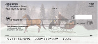 Vintage Christmas Sleigh Ride Personal Checks | ZXMS-34