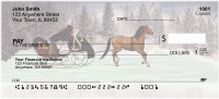 Vintage Christmas Sleigh Ride Personal Checks | ZXMS-34
