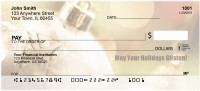May Your Holidays Glisten Personal Checks | ZXMS-54