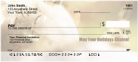 May Your Holidays Glisten Personal Checks | ZXMS-54