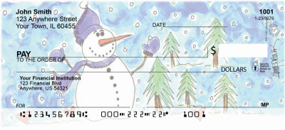 Snowman Personal Checks | AMY-14