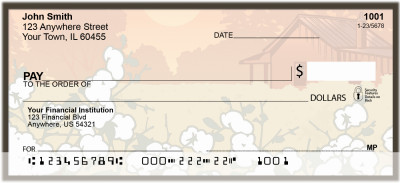 Cotton Pickin' Summer Personal Checks | BBA-19