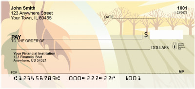 Sunny Fall Days Personal Checks | BBA-49