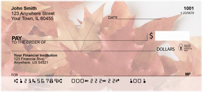 Fallen Colors On Fire Personal Checks | BBA-50