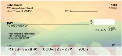 Sunrise On The Vineyard Personal Checks | BBA-57
