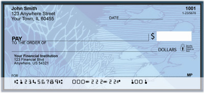 In Aqua Blue Waters Personal Checks | BBC-94