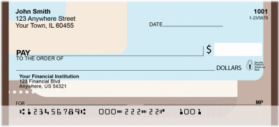 Abstracts In Brown Personal Checks | BBD-19
