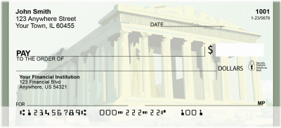 Pantheon Ruins On Acropoli Personal Checks | BBD-22