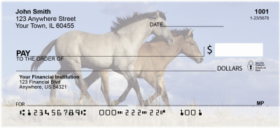 Wild Spanish Mustang Personal Checks | BBE-12