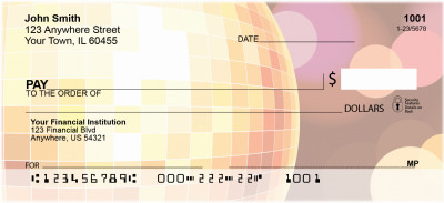 Disco Balls Personal Checks | BBF-37