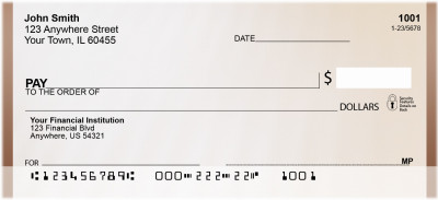 Classic Peach Personal Checks | BBG-55
