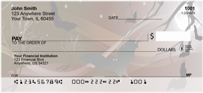 Vampire Bats Spooky Nights Personal Checks | BBI-03
